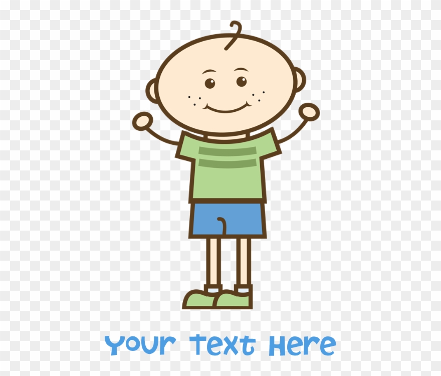 Stick Figure Boy Baby Hat - Customize I Heart Sticker (oval) Clipart