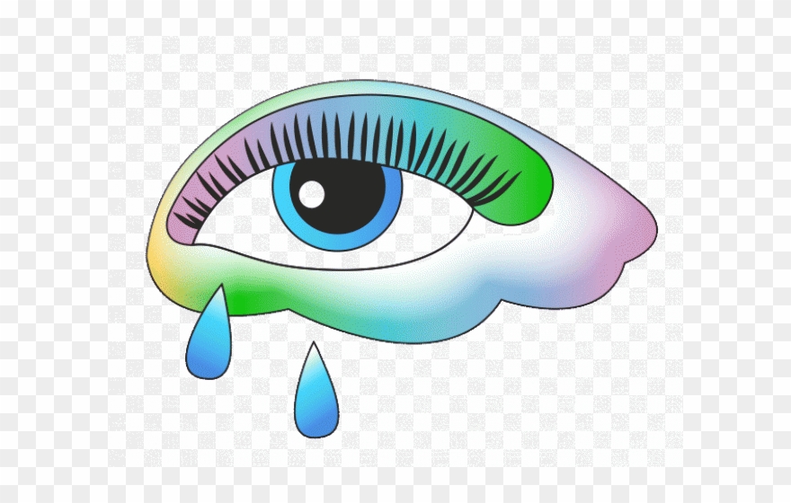 Tear Clipart Sad Eye - Eye Cry Clipart Gif - Png Download