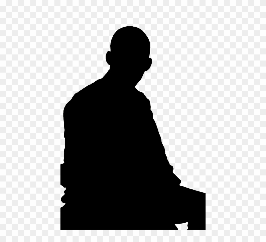 Person Sitting Silhouette 5, Buy Clip Art - Png Download