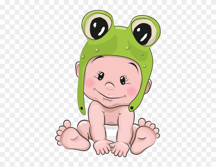 Clipart Kurbağa Bebek - Cute Cartoon Baby Frogs - Png Download