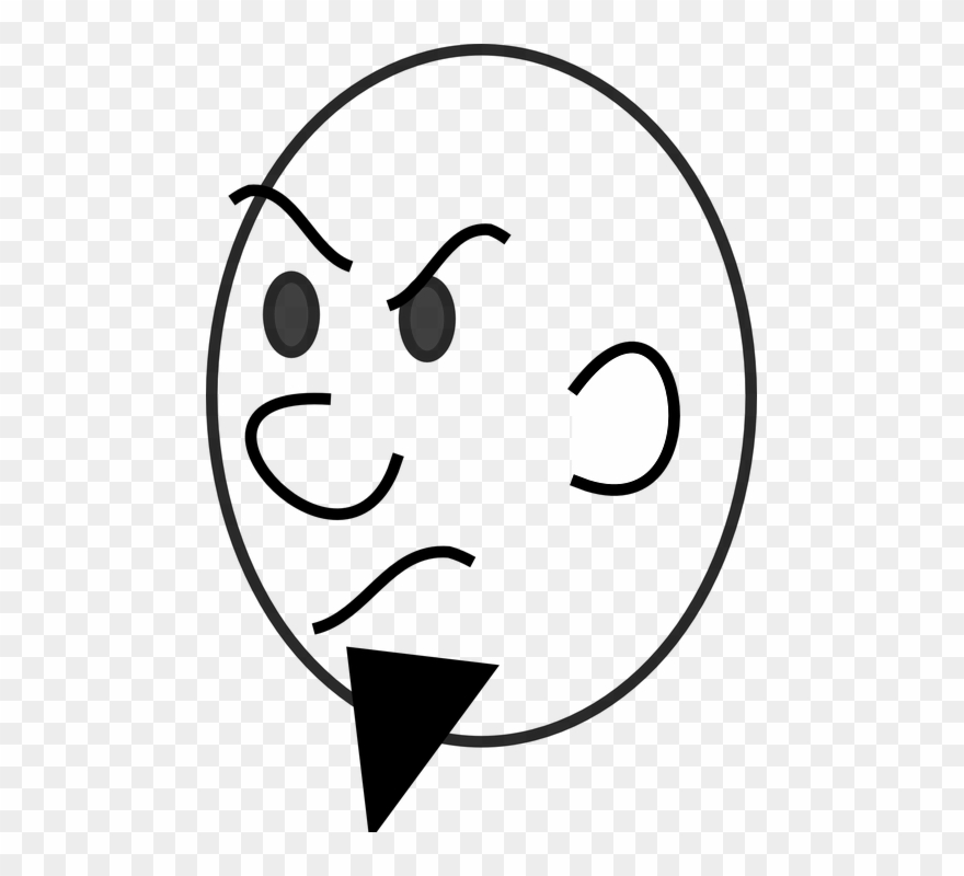 Angry Eyes 19, Buy Clip Art - Cara Caricatura Dibujo - Png Download