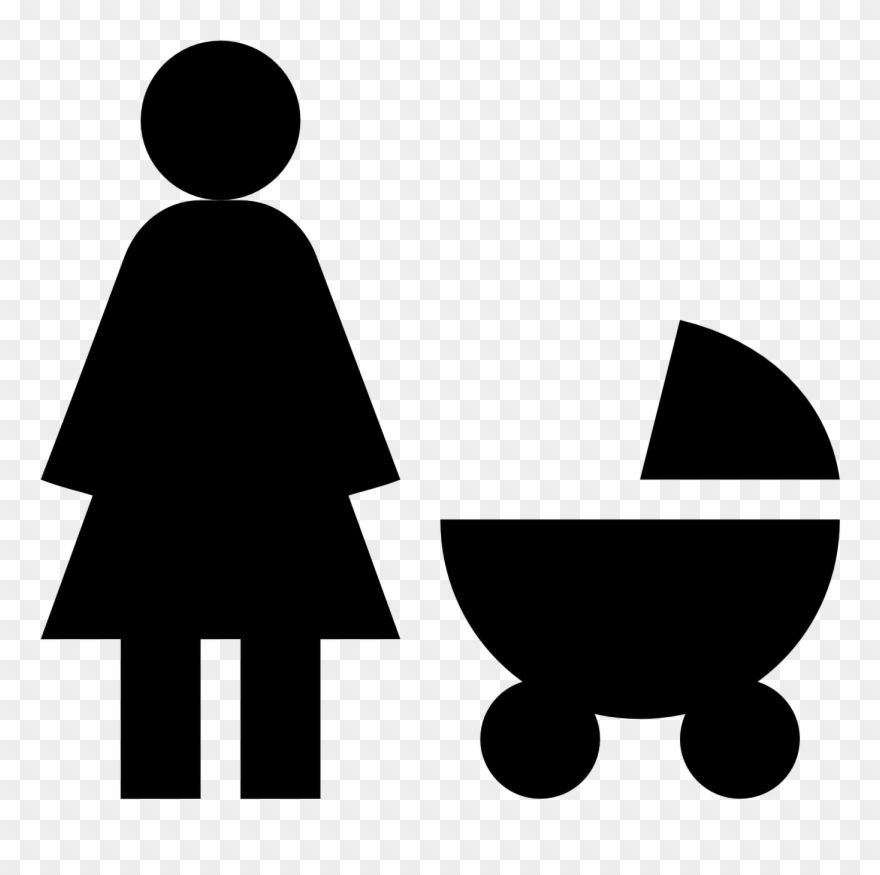 Stroller-icon - Mother Icon Png Clipart