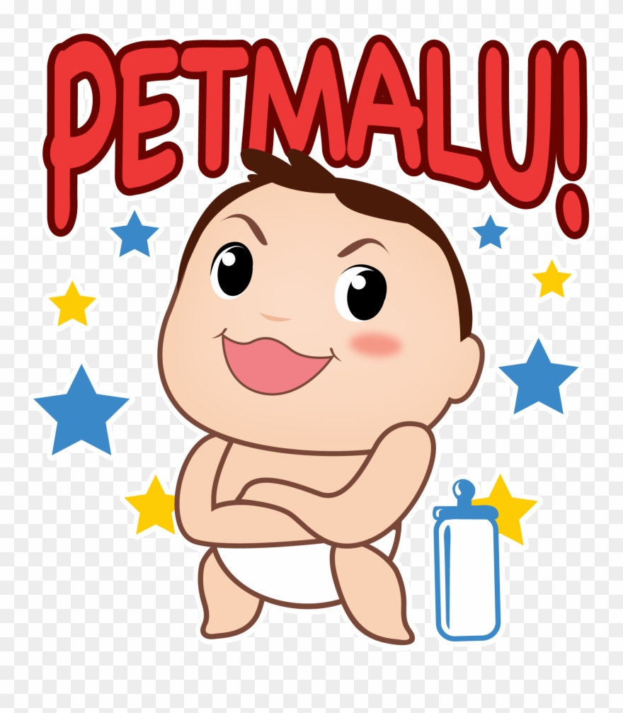 Express Your Sweetness With These Little Baby Stickers - Cartoon Clipart