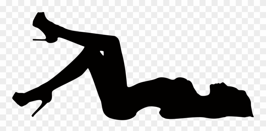 Women Shoes Clipart Silhouettes Vector Free Download - Sexy Woman Silhouette In Heels - Png Download