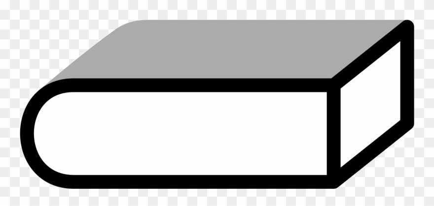 Big Image - Thick Book Outline Clipart