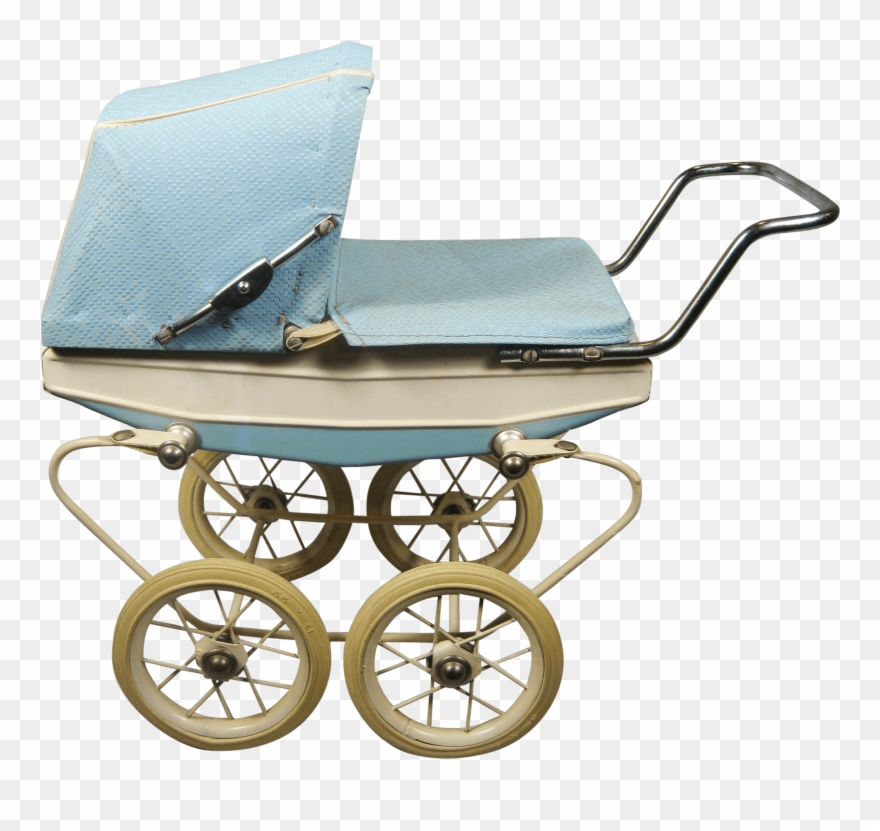 Antique Baby Pram - Pram Png Clipart