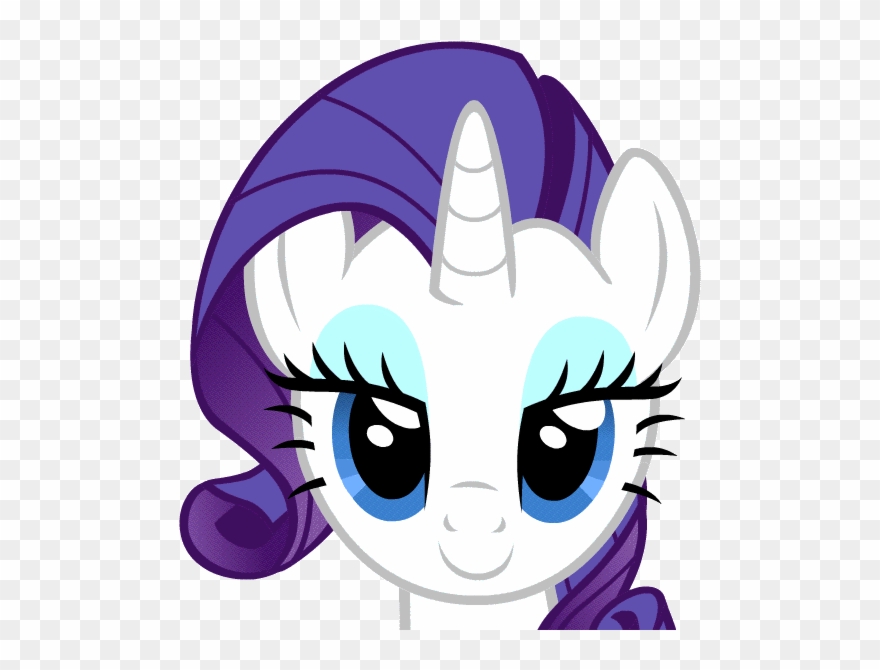 Rarity Rainbow Dash Pinkie Pie Applejack Twilight Sparkle - My Little Pony Heads Clipart