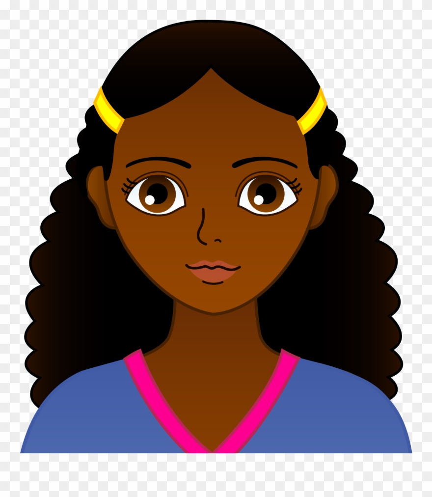Transparent Women African American - African American Girl Cartoon Clipart