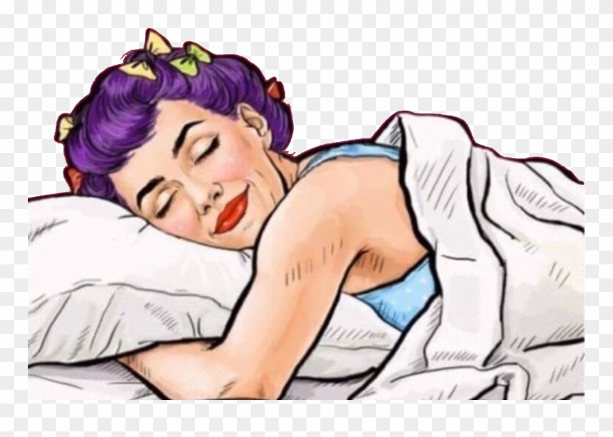 Woman Popart Women Sleep Freetoedit - Pop Art Sleeping Girl Clipart