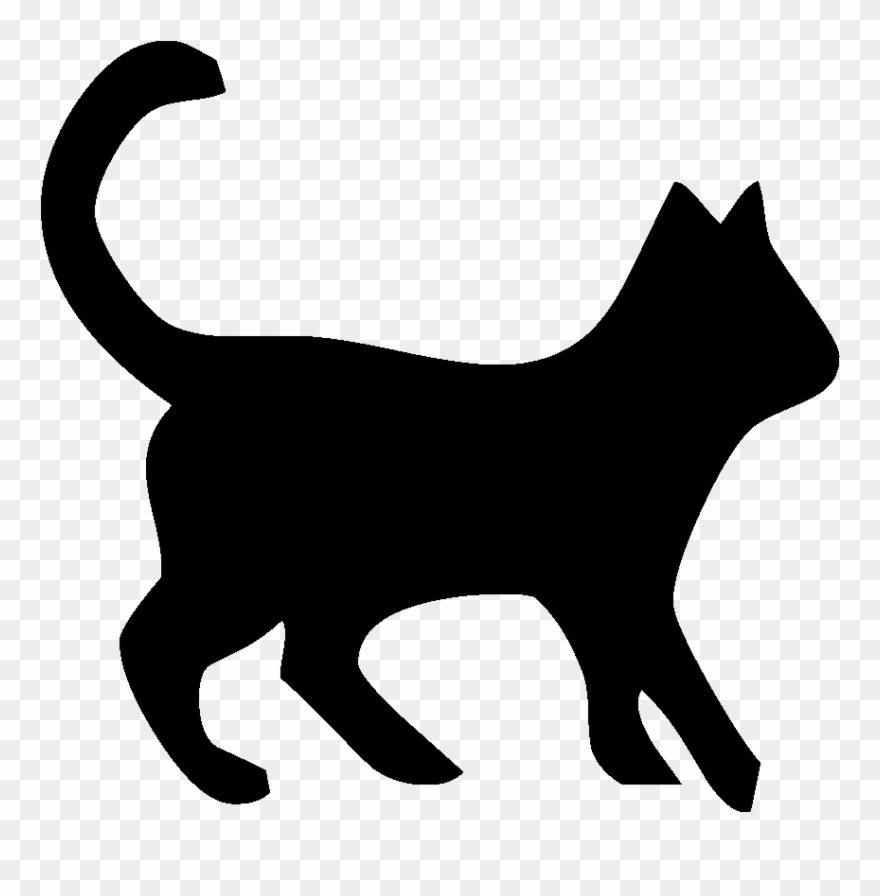 Donate To Bay Area Rescue - Black And White Cat Logo Clipart
