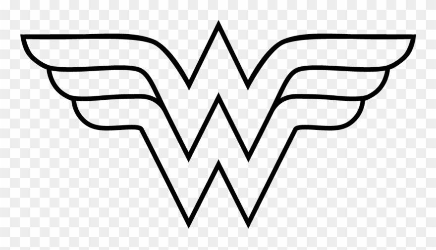 Logos For > Wonder Woman Logo Coloring Pages - Escudo De La Mujer Maravilla Clipart