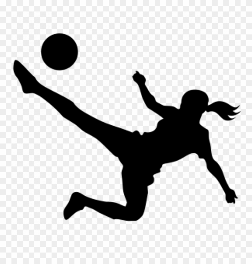 For More Information Contact Matthew Berrymatthewj@gmail - Girl Kicking Soccer Ball Silhouette Clipart