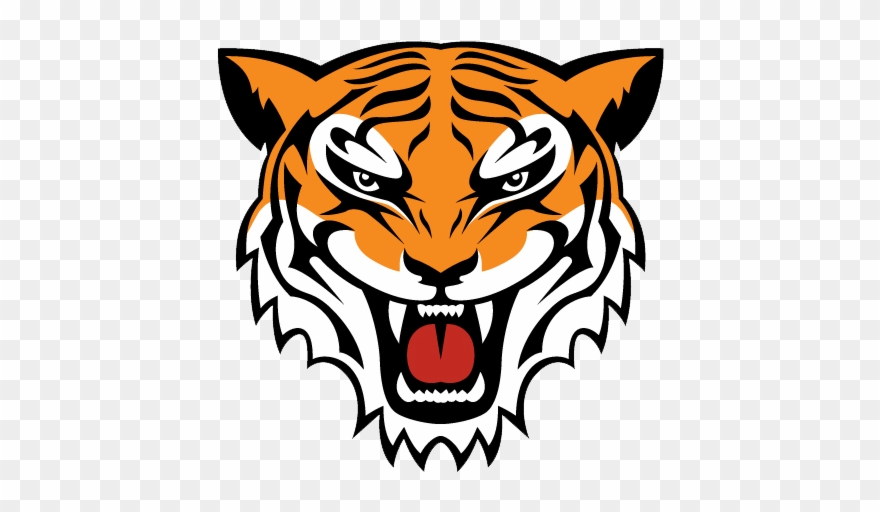 Varsity Girls Volleyball - Tiger Simple Drawing Clipart