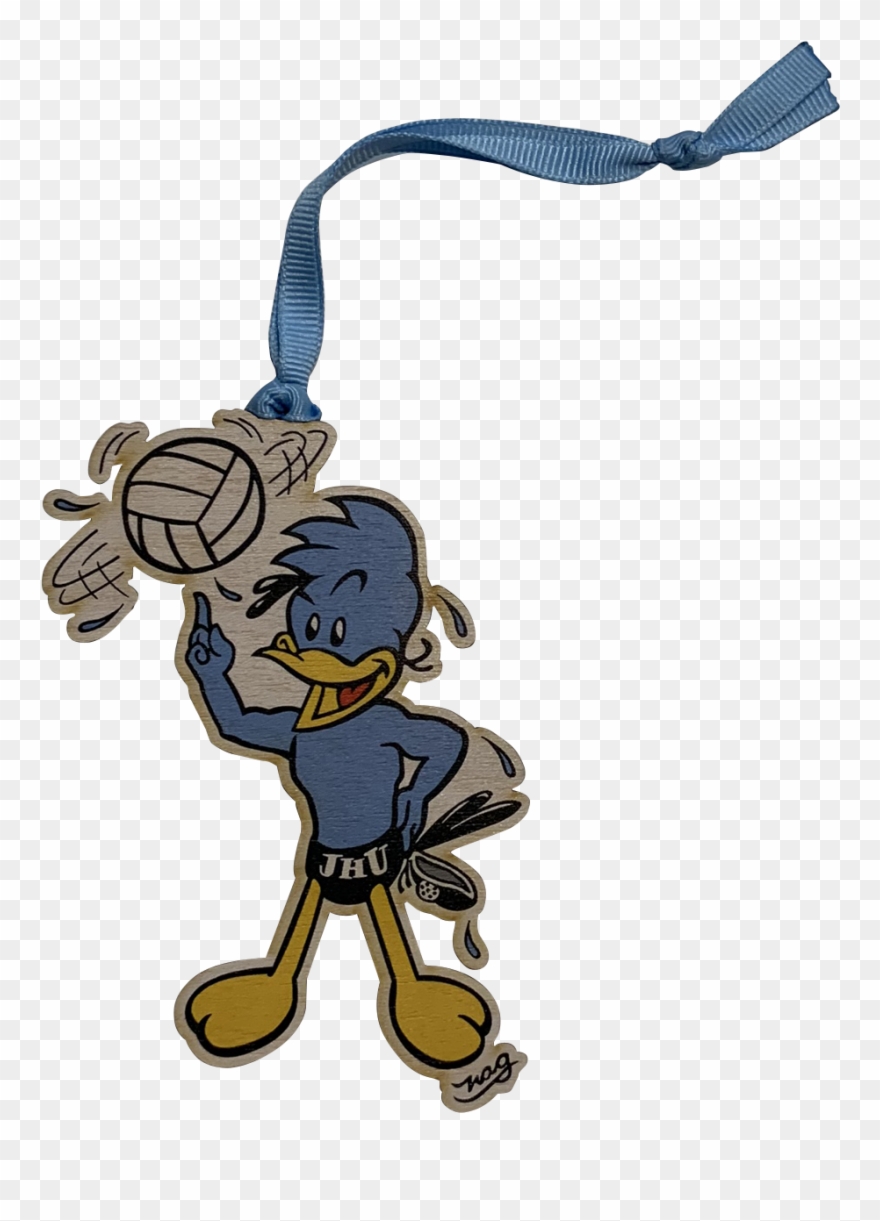 Johns Hopkins University Nag Jay Ornament - Volleyball Clipart