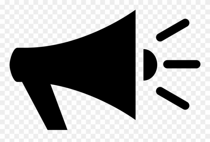 Megaphone Comments - Megaphone Icon Black Png Clipart