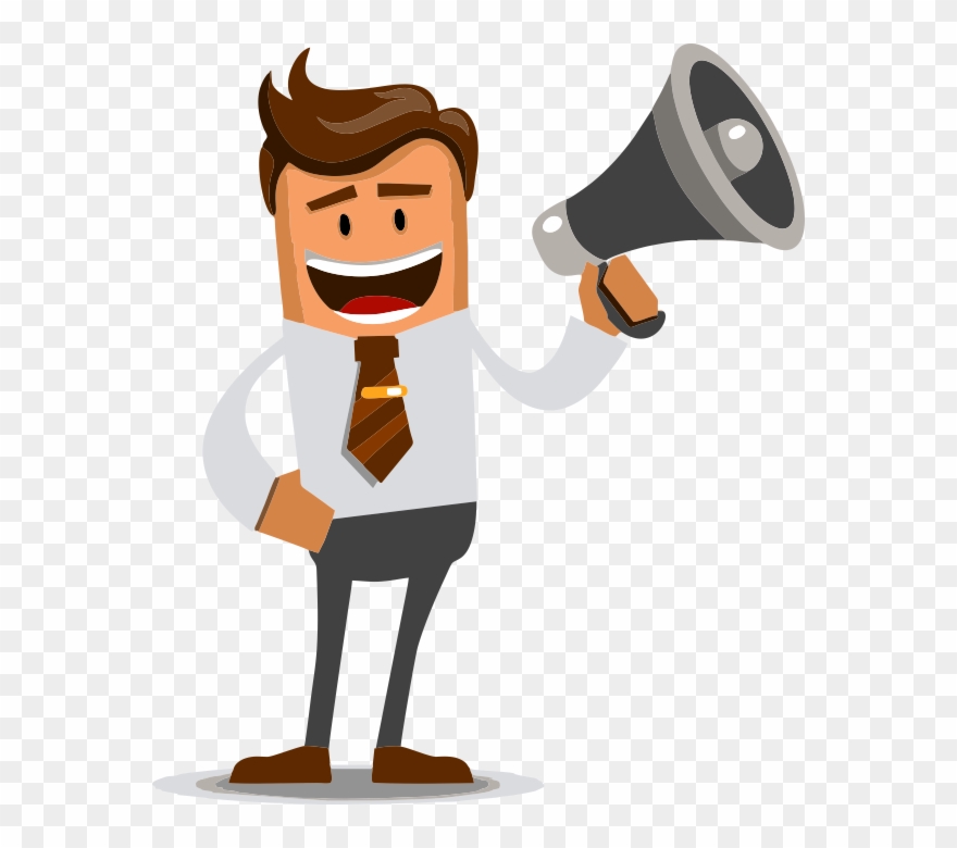 Person With Megaphone - Sistema De Clasificacion Hotelera Clipart