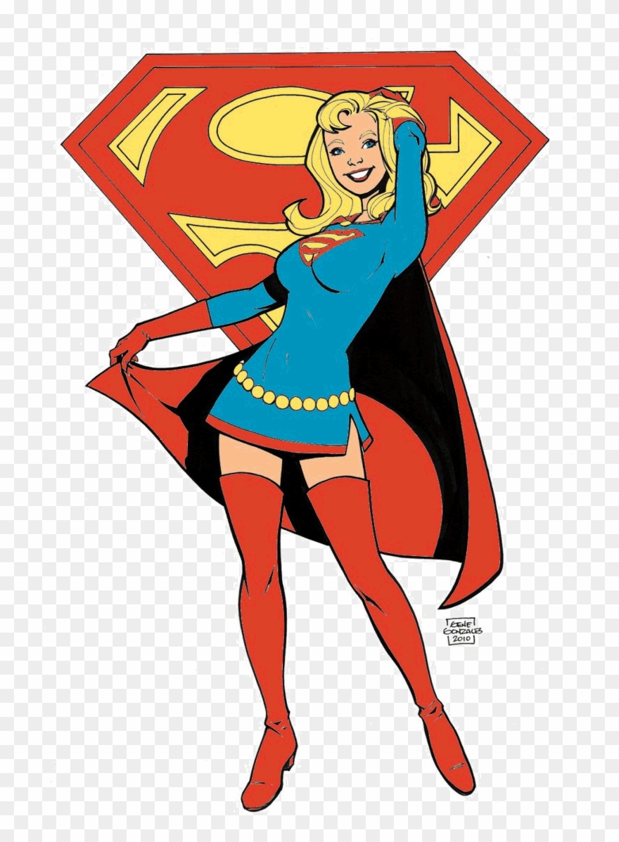 Supergirl Clip Superwoman - Super Girl Tshirts - Png Download