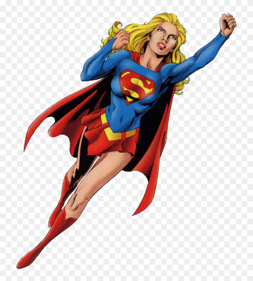 Super Girl Clipart Superboy - Supergirl Comic - Png Download