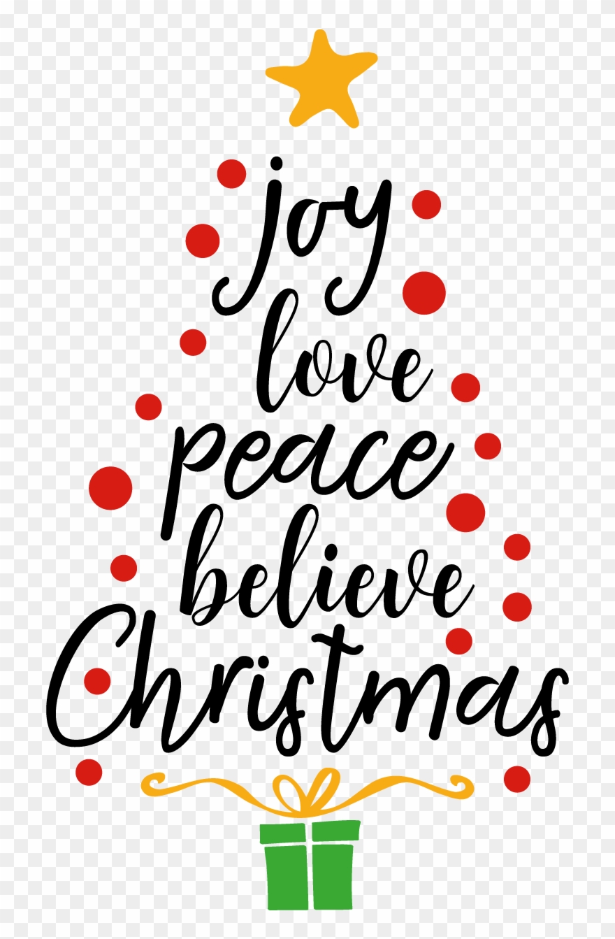 Christmas Vinyl, Christmas Quotes For Cards, Christmas - Joy Love Peace Svg Clipart