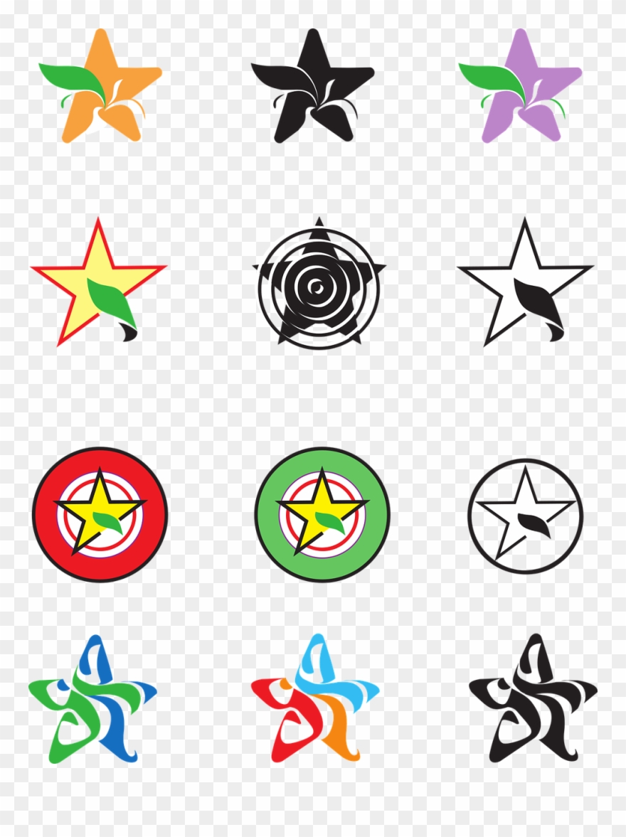 Star,leaflet,vector Illustration,free Vector - Graphics Clipart