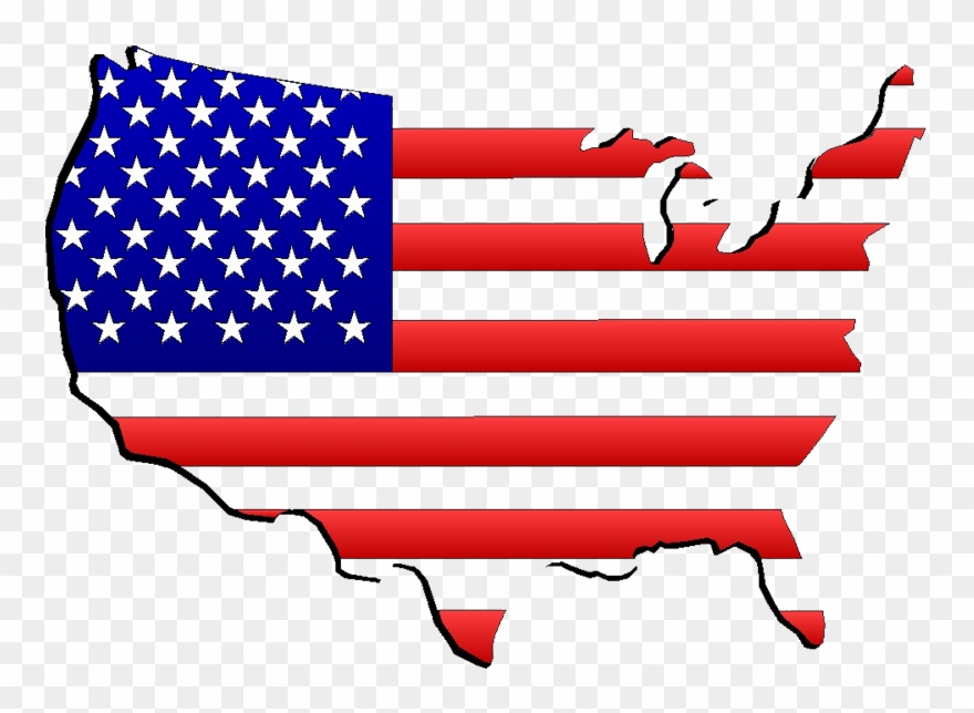 United States Of America Luxury Eyewear - America With American Flag Clipart