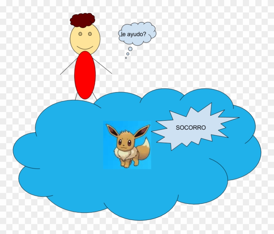 Mientras Perseguía A Pepito Man El Lobo Se Cayó A Una - Cartoon Clipart