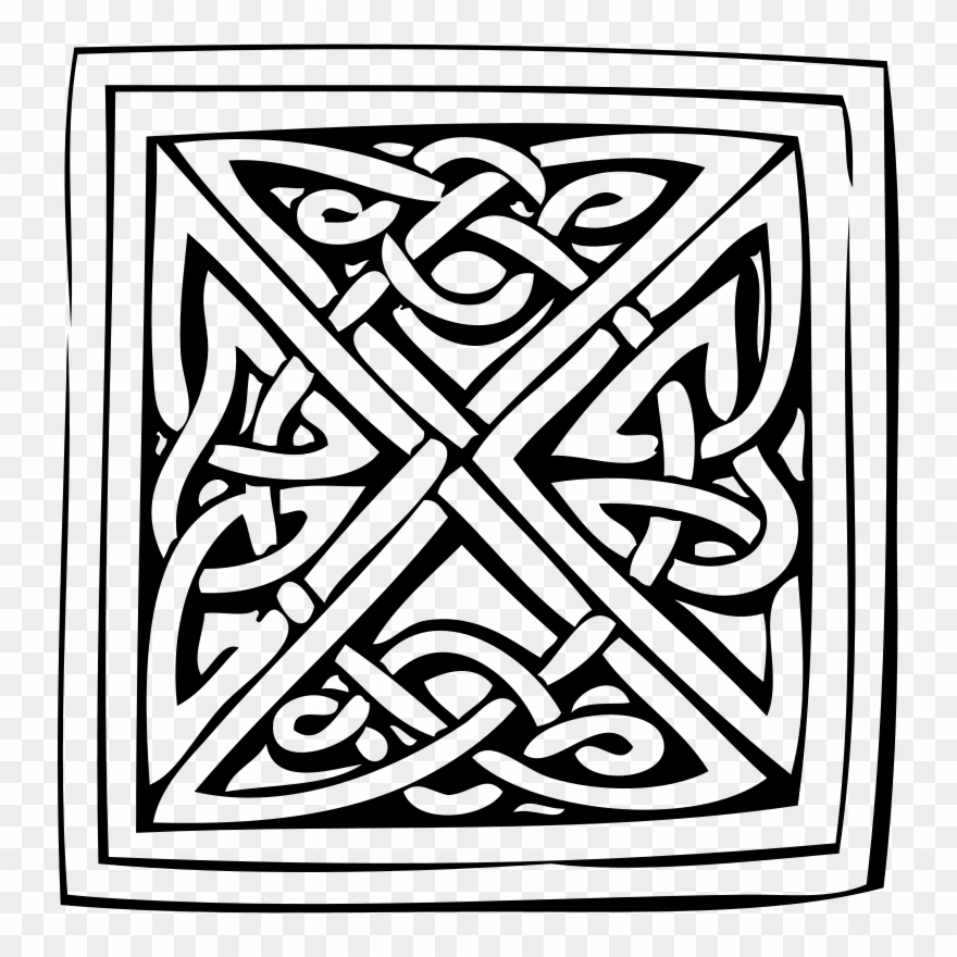 Celtic Knots Coloring Book Clipart