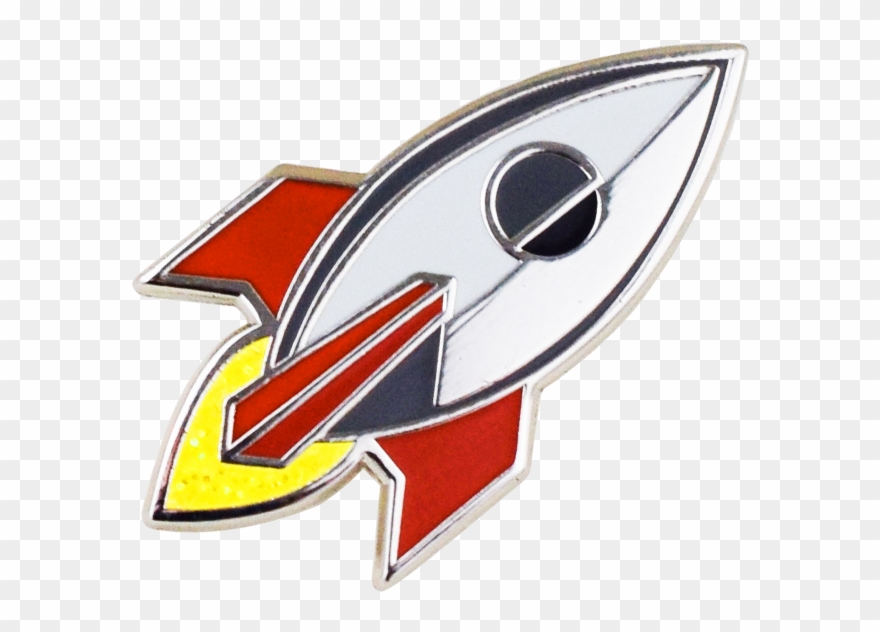 Rocket Emoji Pin - Keychain Clipart