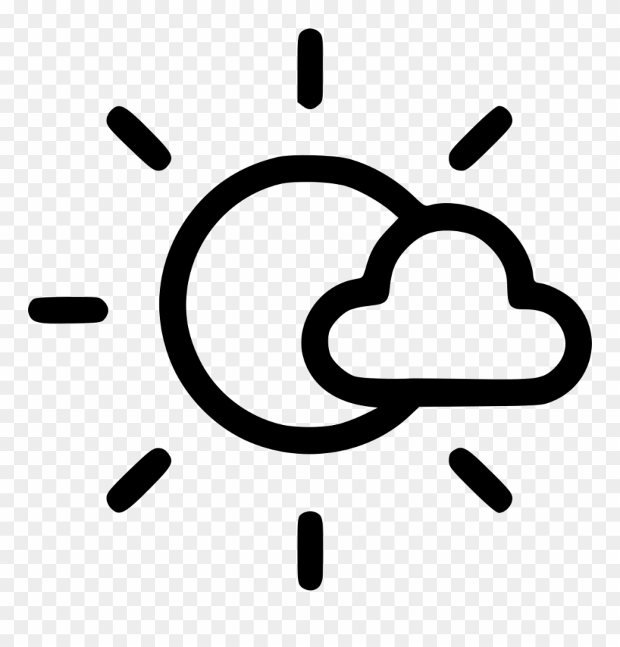 Clip Art Free Nature Transparent Icon - Sunny Cloud Icon Png