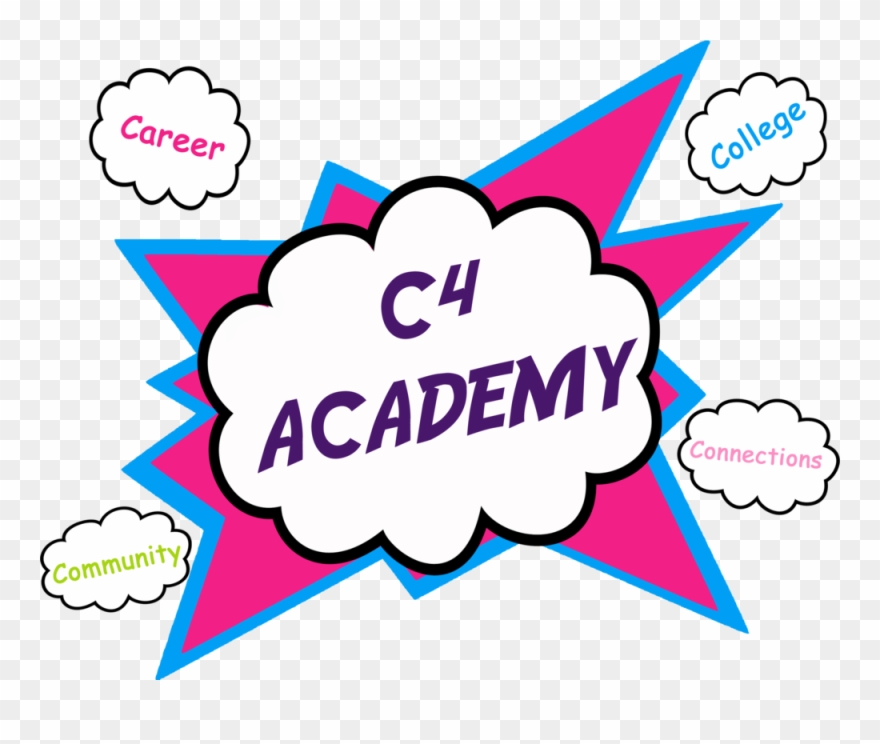 C4 Academy Logo 2018 With Words - Portable Network Graphics Clipart
