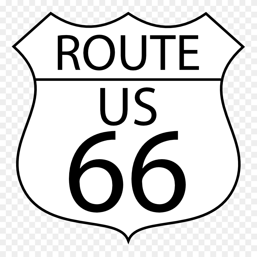 Get Notified Of Exclusive Freebies - Route 66 Sign Png Clipart