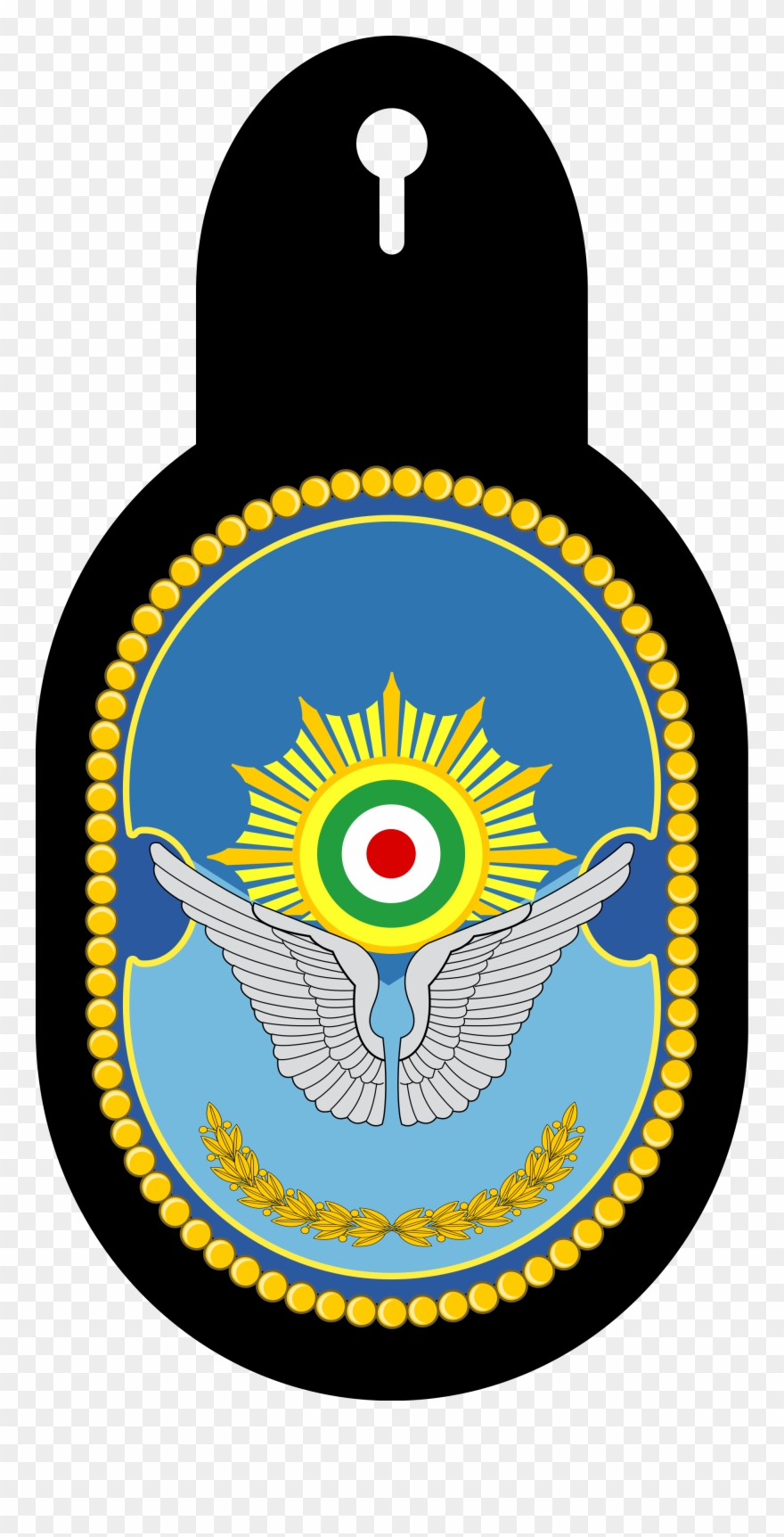 Air Specialty Course Badge - Portrait Miniature Clipart