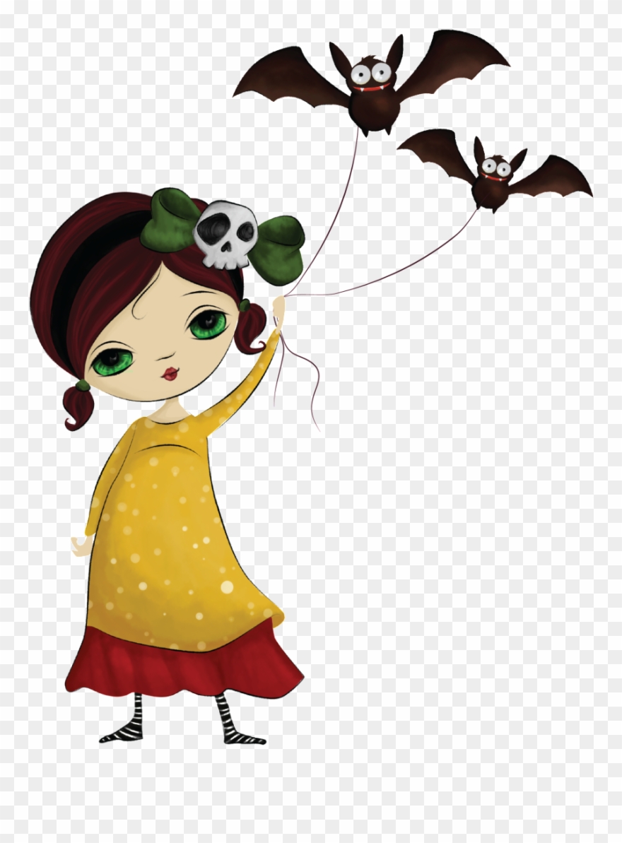 Watercolor Hand Drawn Cartoon Little Girl Transparent - Watercolor Painting Clipart