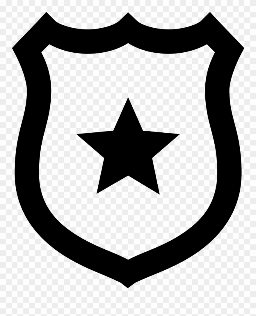 This Icon Represents A Police Badge - Police Badge Icon Png Clipart