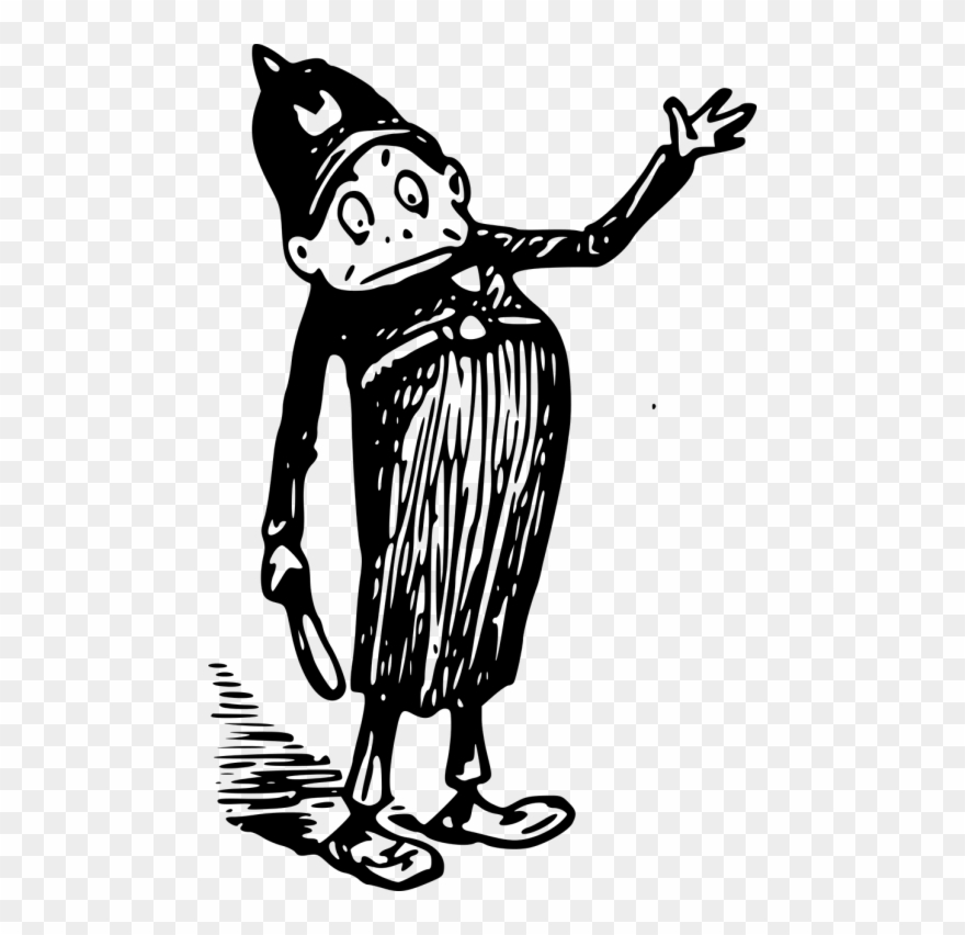 Vector Graphics - Black And White Cartoon Polizist Clipart