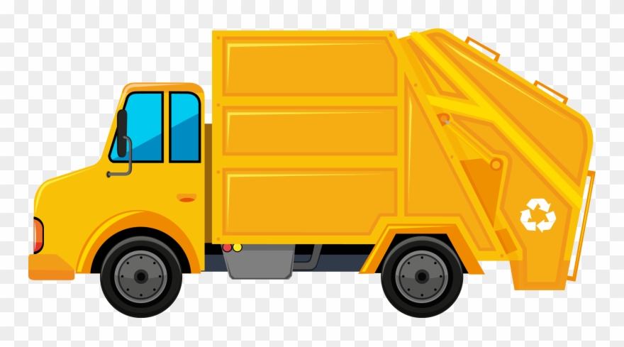 Rubbish Bins Waste Paper Baskets Clip Art - Different Colors Recycling Trucks - Png Download