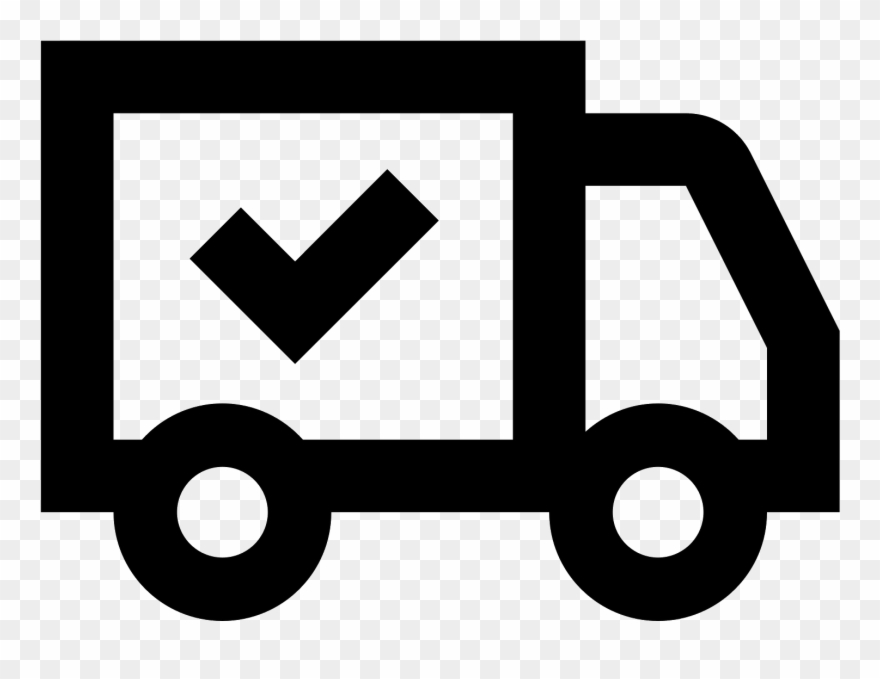 The "shipped" Icon Is A Plain, Black And White Box - Vector Graphics Clipart