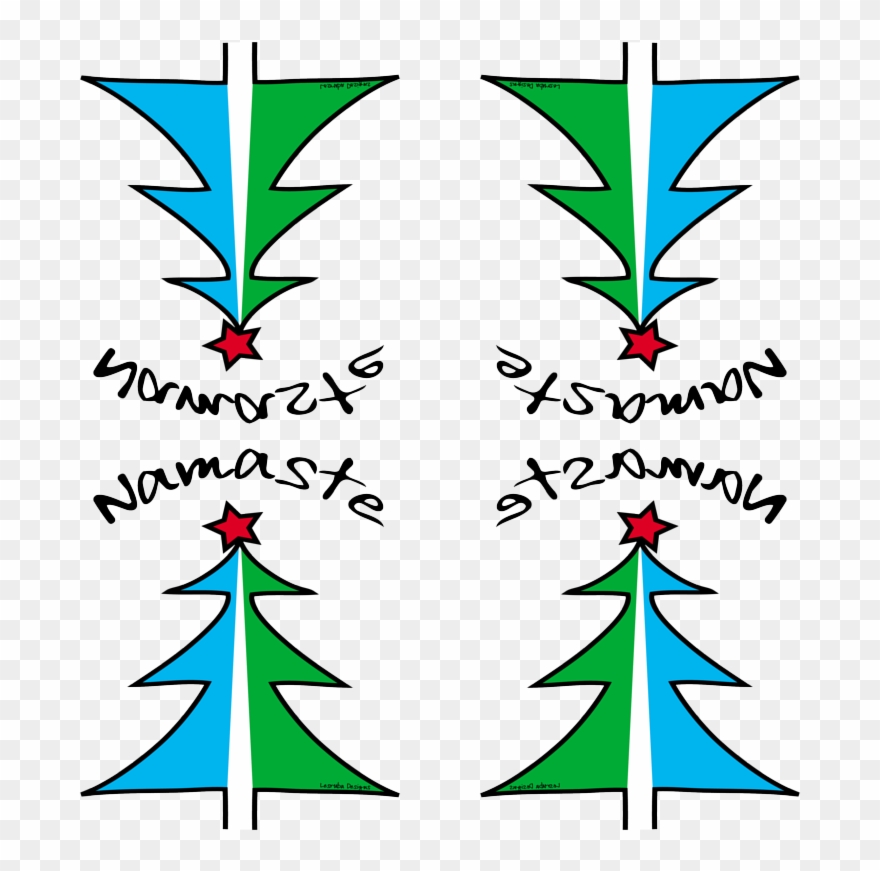 Namaste Christmas Clipart