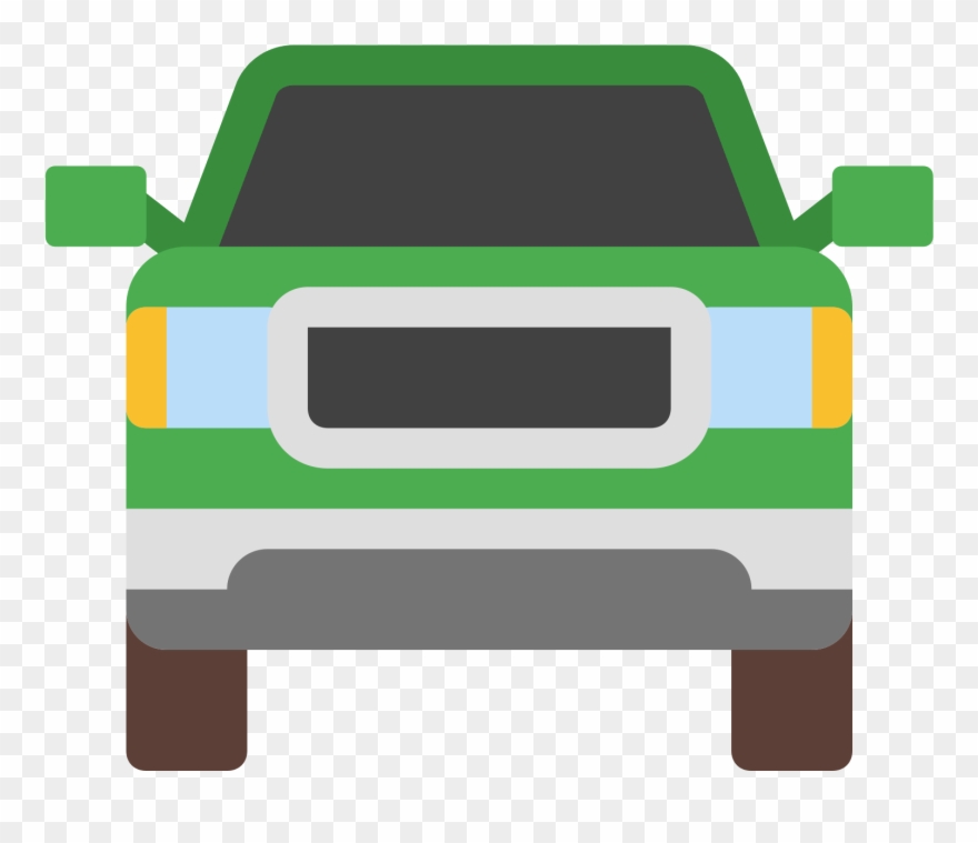 Pickup Vorderansicht Icon - Car Icon Colored Png Clipart