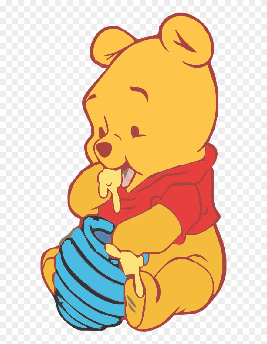 Winnie Pooh Png - Baby Winnie The Pooh Vector Clipart