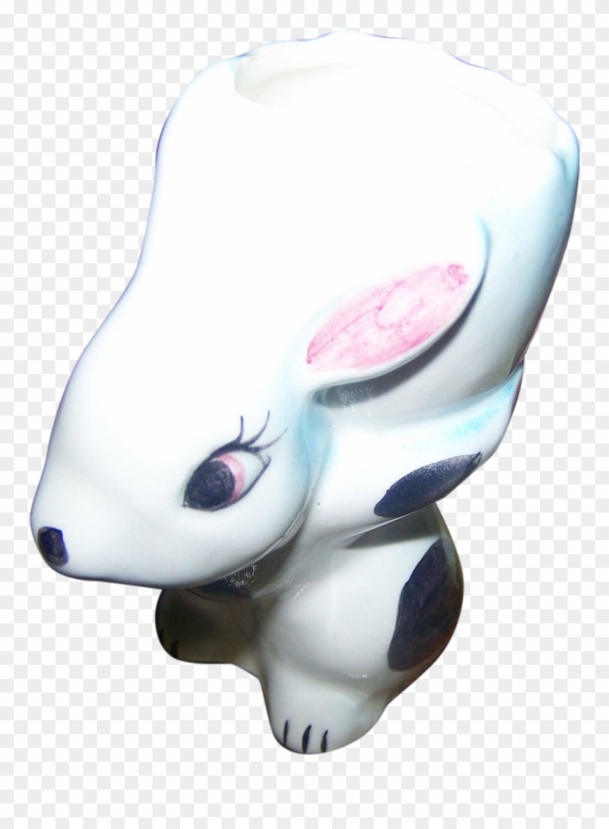 Charming Ceramic Bunny Rabbit Cracked Egg Egg Cup Eggcup - Egg Cup Clipart