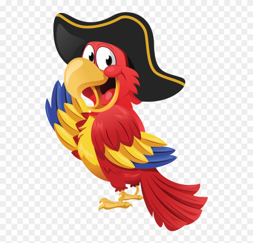 Pirate Parrot Clipart - Transparent Background Pirate Clipart - Png Download