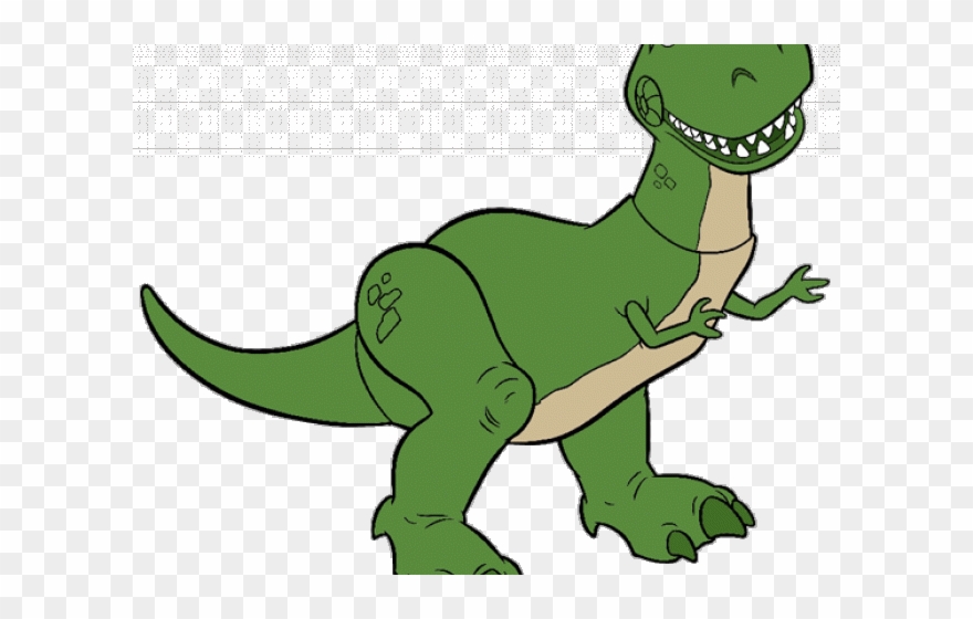 Tyrannosaurus Rex Clipart Silhouette - Toy Story Dinosaur Cartoon - Png Download