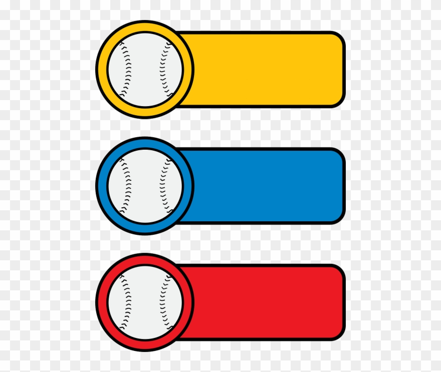 Vektorinė Grafika - Pelota De Beisbol Etiquetas Clipart
