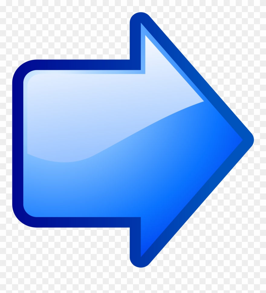 Open - Freccia Blu Verso Destra Clipart