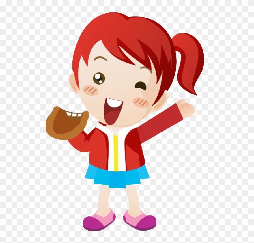 Picture Library Stock Cartoon Playful Transprent Png - Веселая Девочка Пнг Clipart