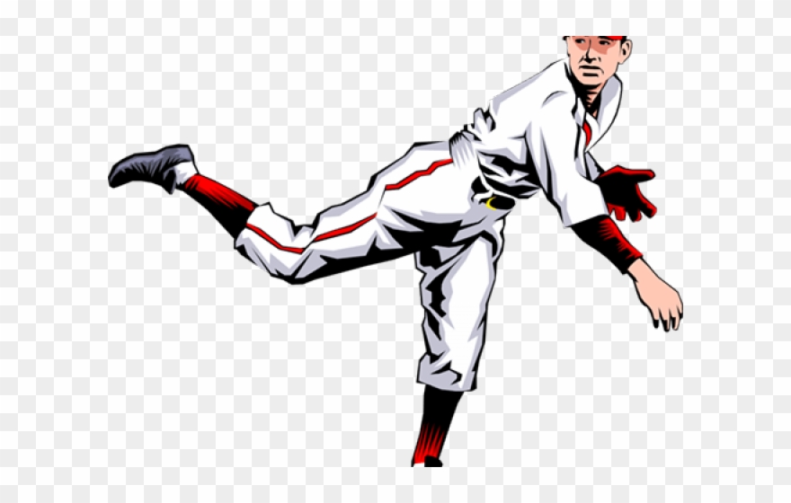 Pitcher Clipart Baseball Pitch - Baseball Pitcher Free Clip Art - Png Download