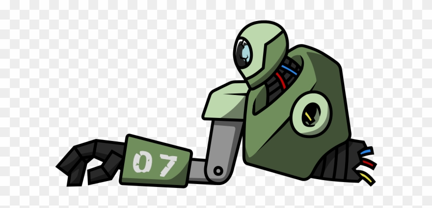 [art Asset] Damaged Mech Or Whatchamacallit - Cartoon Clipart