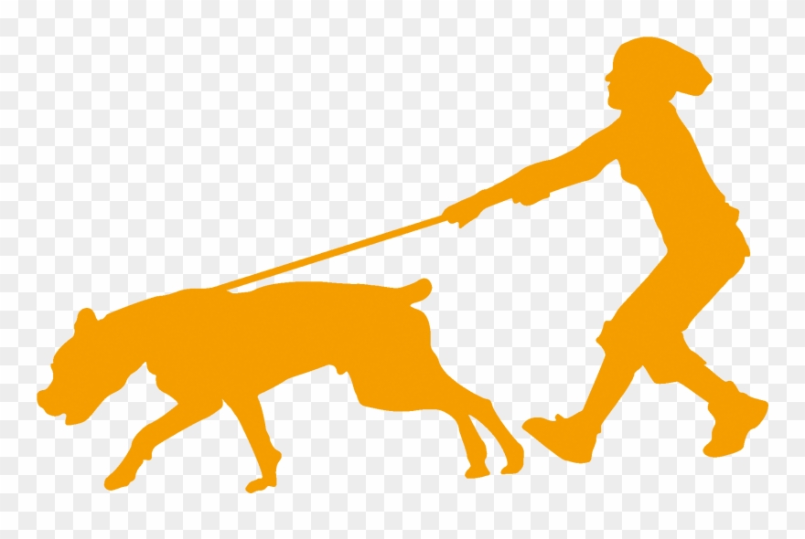 Silhouette Dog Walking At Getdrawings - Dog And Human Silhouette Clipart