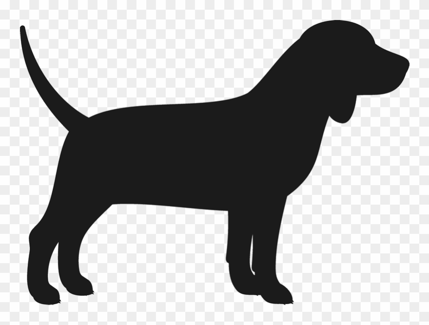 Beagle Svg Silhouette - Rottweiler Silueta Cabeza Clipart